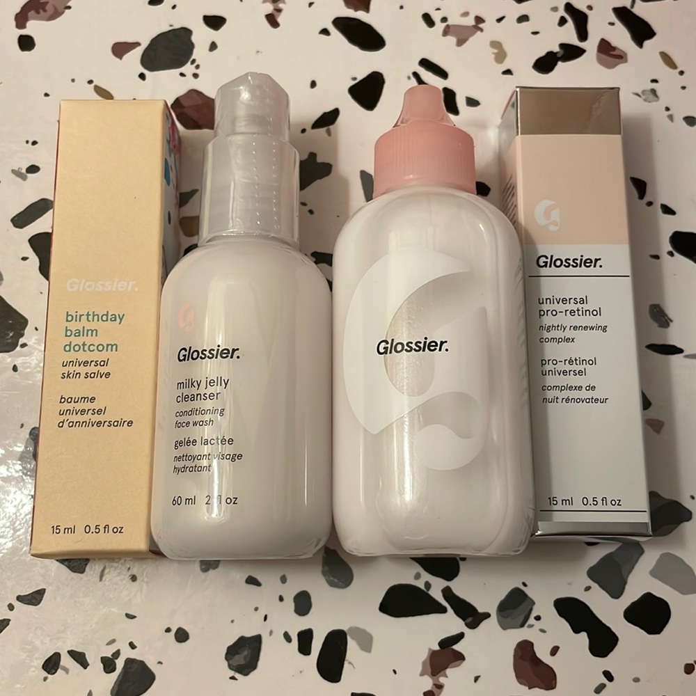 Glossier skincare bundle